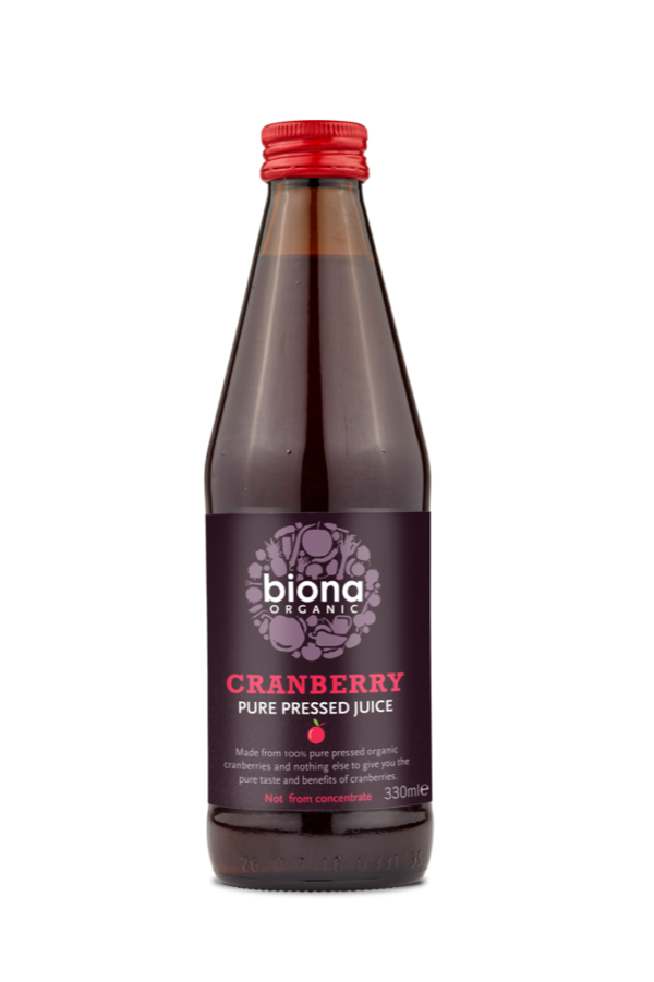 Biona Cranberry Pure Pressed Juice 330ml