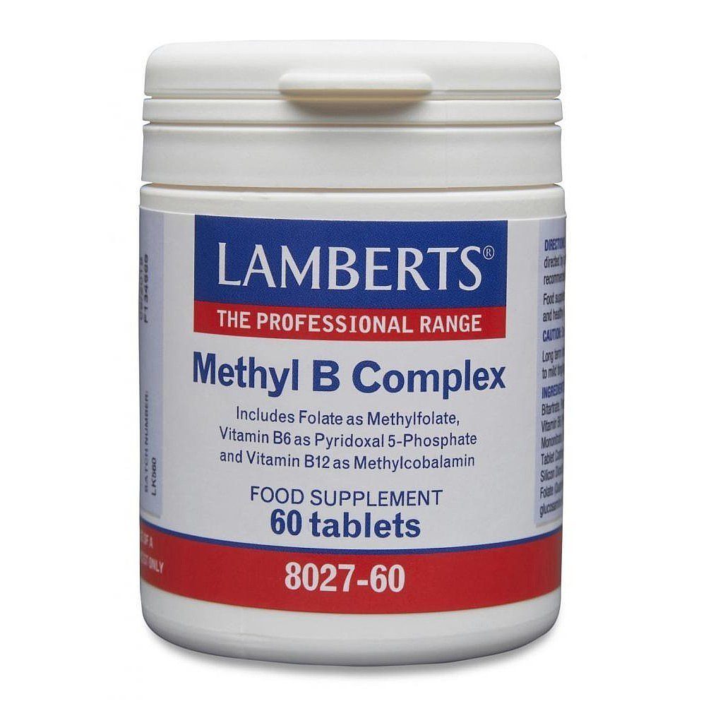 Methyl B Complex 60 Tablets Lamberts Natural Balance Since 1993   8027 