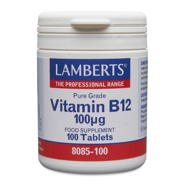 Vitamin B12 100mcg 100Tablets Lamberts