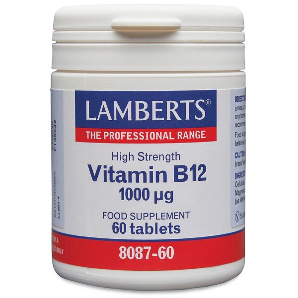 Vitamin B12 1000mcg 60Tablets Lamberts