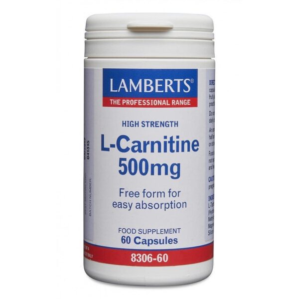L-Carnitine 500mg 60Capsules Lamberts