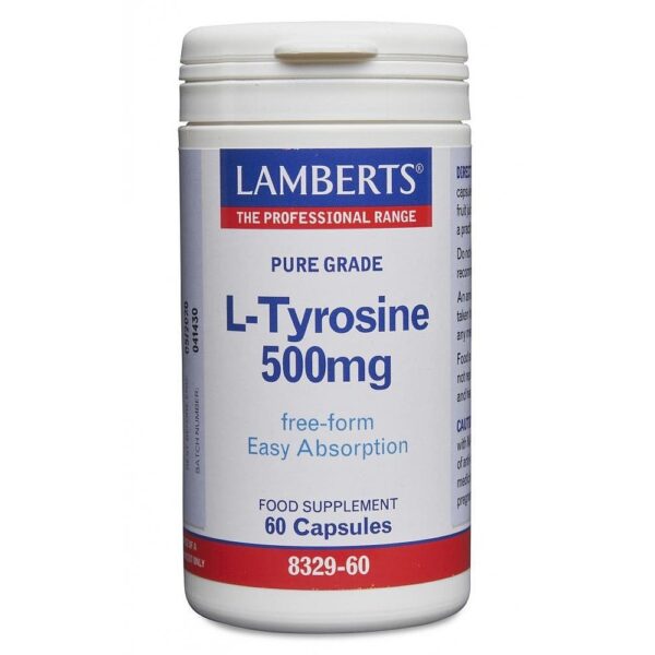 L-Tyrosine 500mg 60Capsules Lamberts