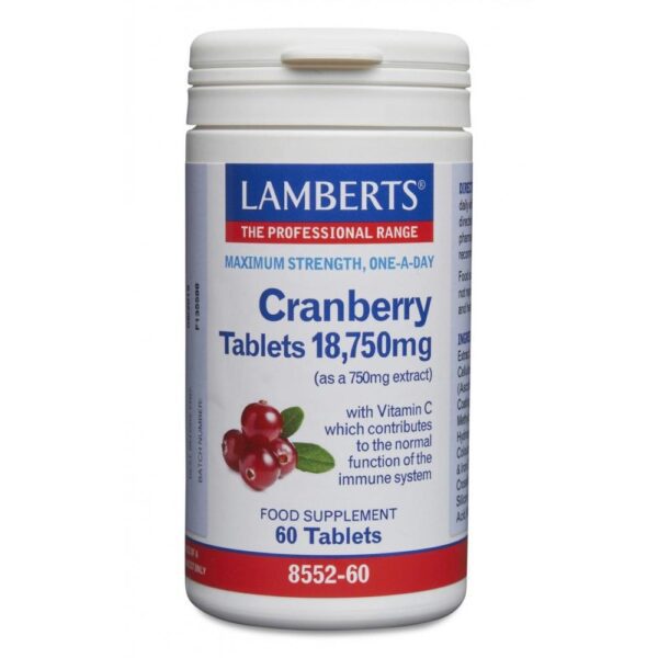 CRANBERRY TABLETS 18,750mg with vitamin C