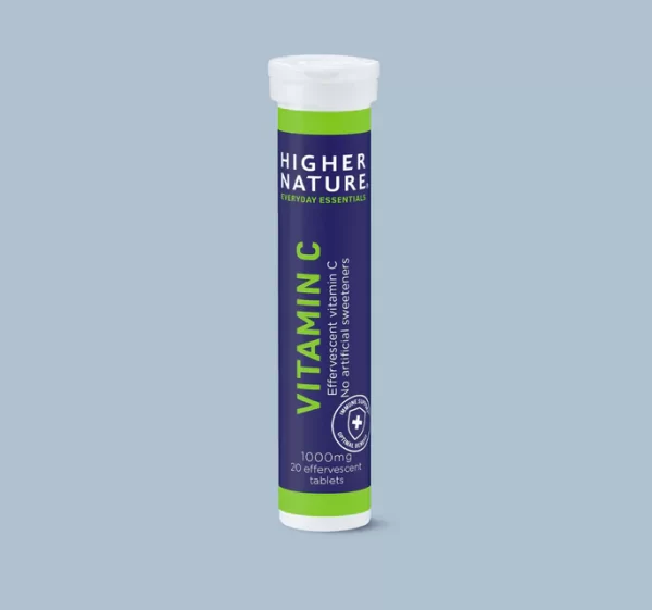 Effervescent Vitamin C Higher Nature 1