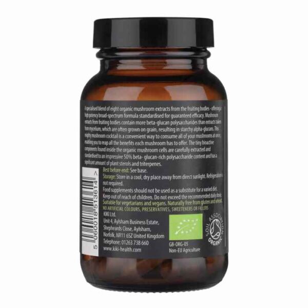 Multi-Mushroom 8 Blend, Organic KiKi Health 2