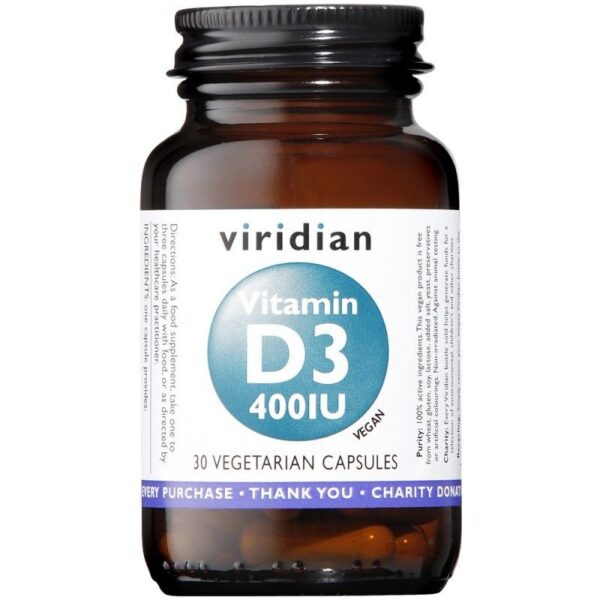 Vitamin D3 (Vegan) 400iu Veg Caps