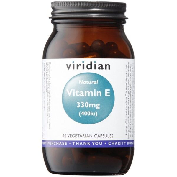 Natural Vitamin E 400IU Veg Caps