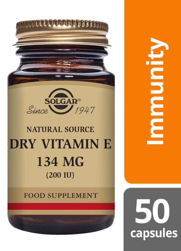 Dry Vitamin E 200iu (134 mg) Solgar