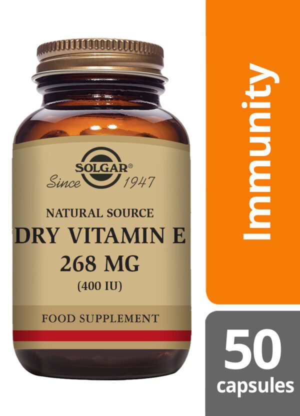 Dry Vitamin E 268mg (400IU) Solgar