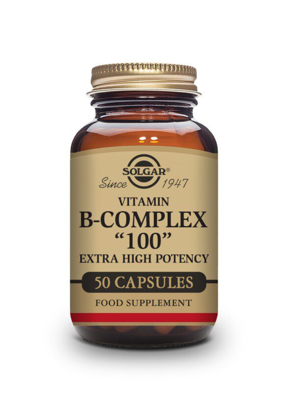 Vitamin B-Complex "100" Extra High Potency Vegetable Capsules