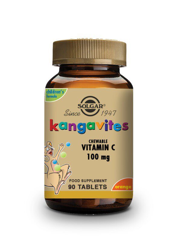 Kangavites Chewable Vitamin C 100 mg (Orange Burst) Tabs