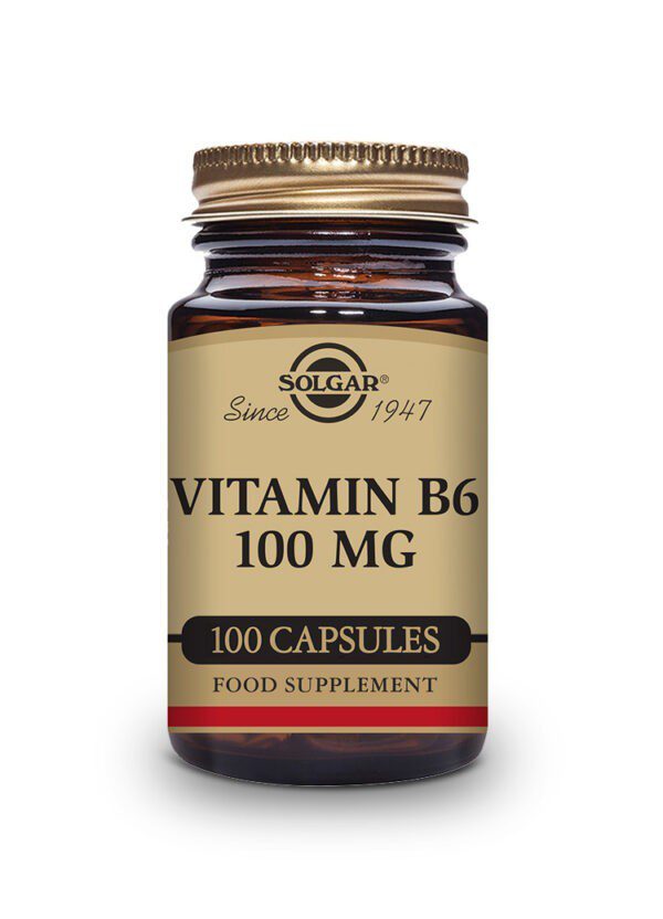 Vitamin B6 100mg 100Veg Capsules Solgar