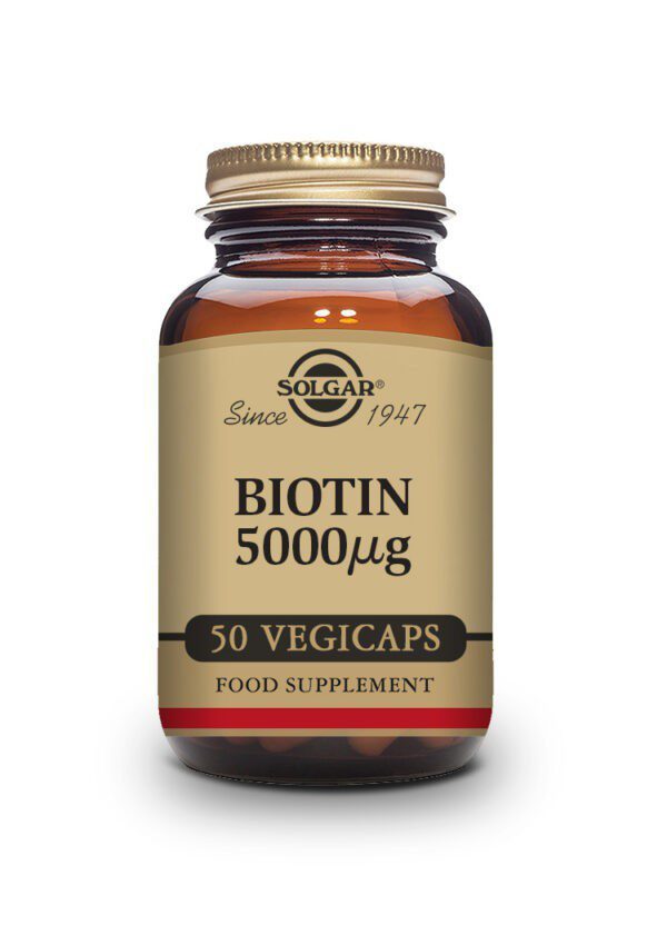 Biotin 5000mcg Veg Capsules Solgar
