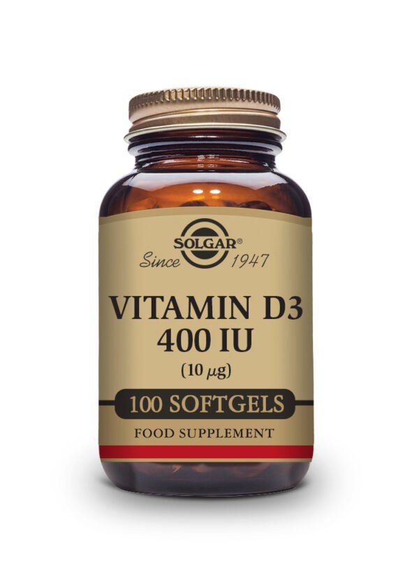 Vitamin D3 400 IU (10 µg) Softgels
