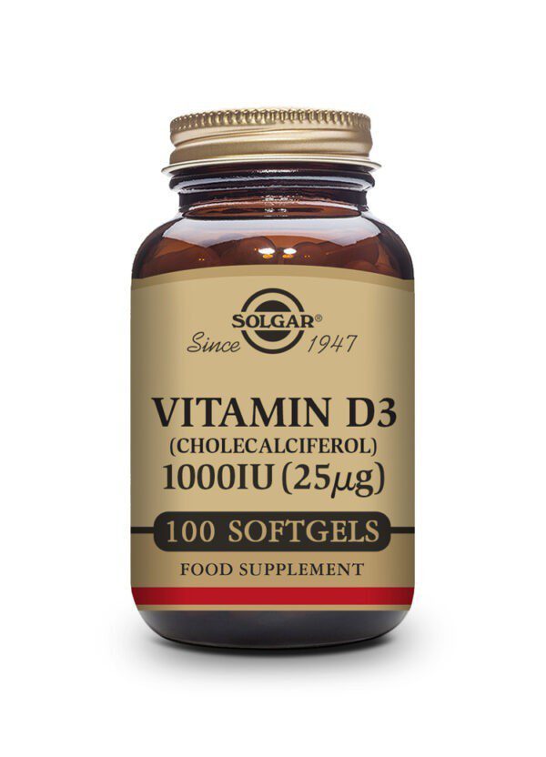 Vitamin D3 1000iu Softgels Solgar
