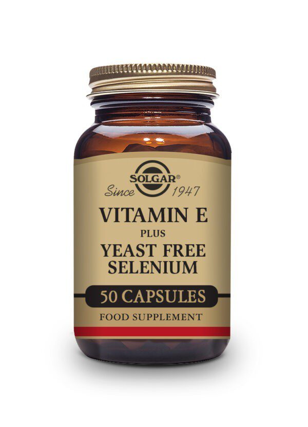 Vitamin E with Yeast Free Selenium capsules