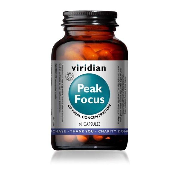 Viridian Peak Focus 60 Veg Caps