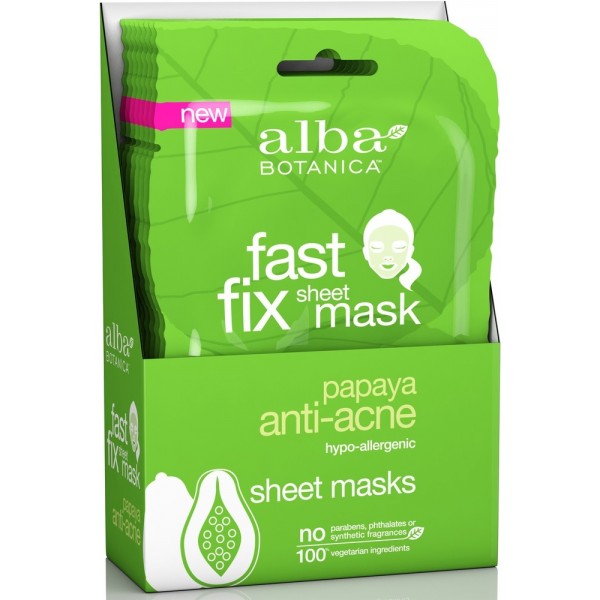 Alba Botanica papaya anti acne sheet mask