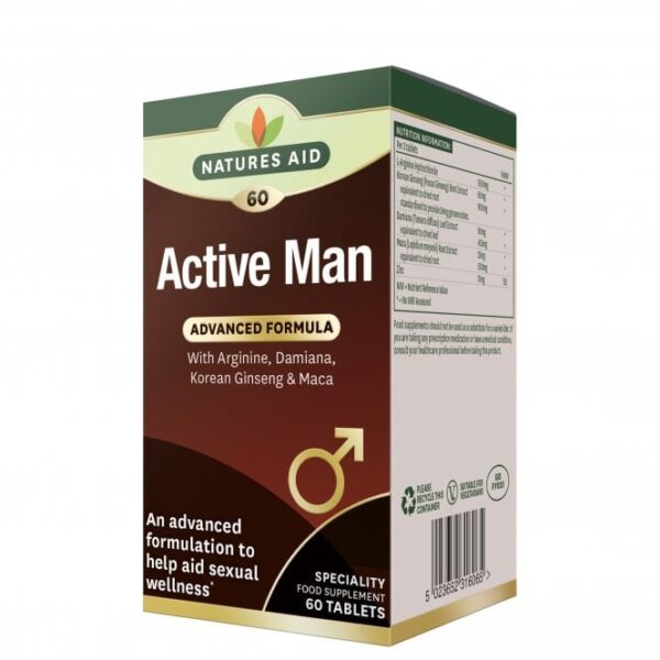 Active Man 60Tablets Natures Aid