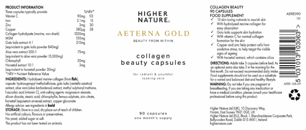 Aeterna Gold Collagen Beauty Capsules 1