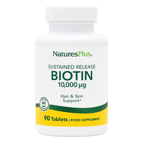 Biotin 10000mcg 90Tablets Natures Plus