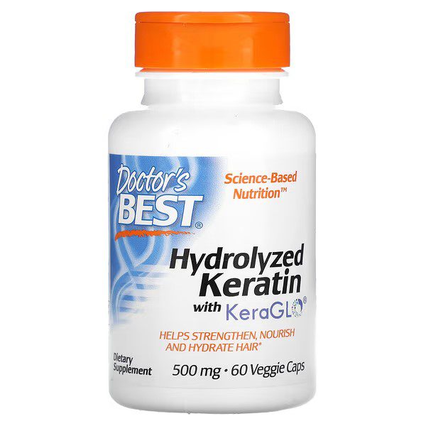 Hydrolyzed Keratin, 500 mg