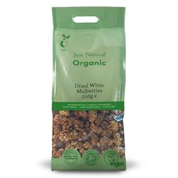 Organic Dried White Mulberries 250g